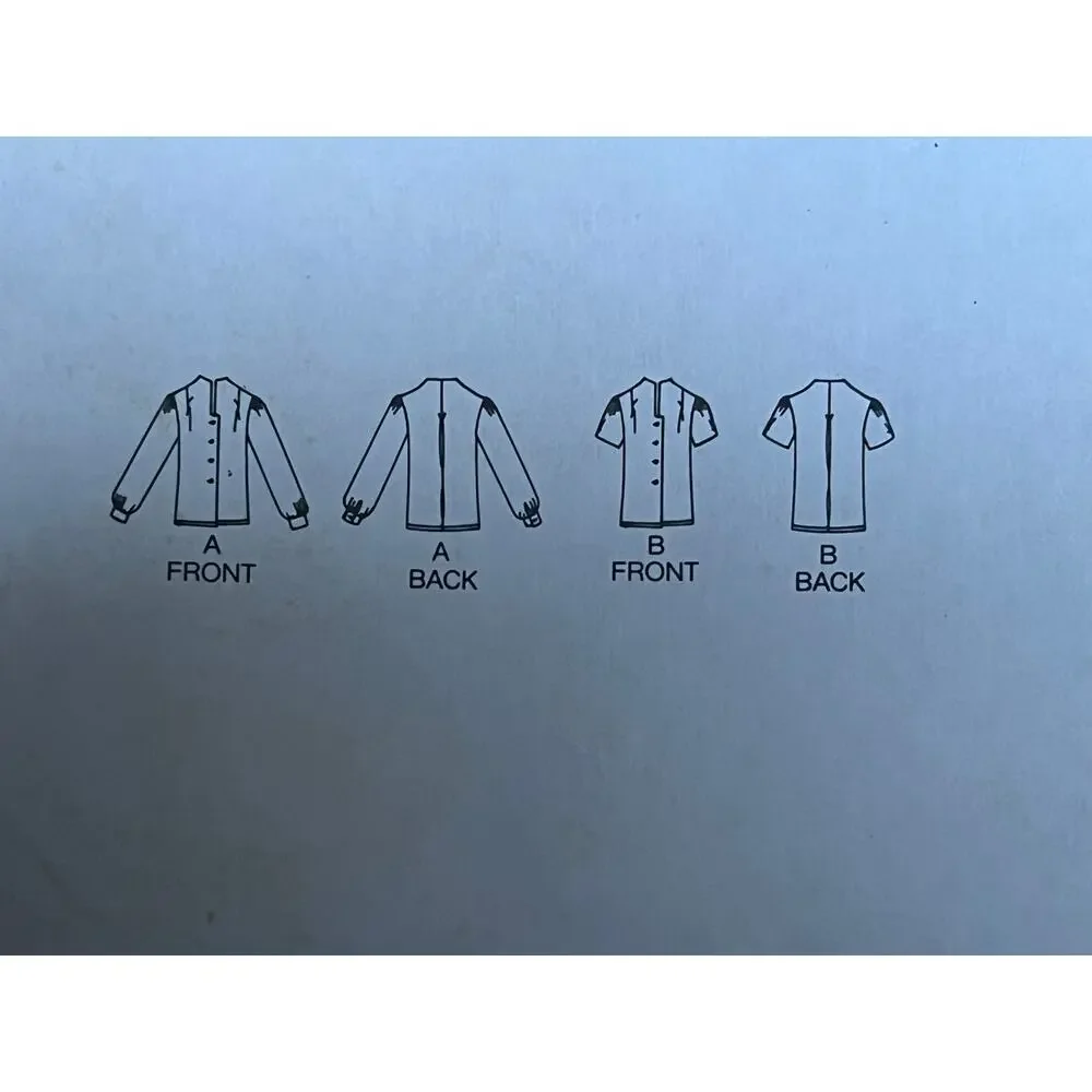 Butterick Sewing pattern 3295 blouse puff bracelet sleeves Size 8